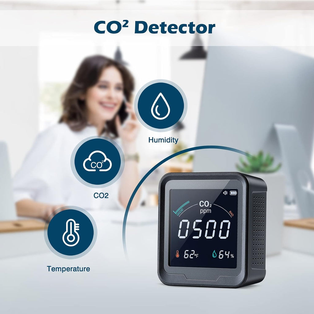 3 in 1 CO2 Detector Air Quality Monitor Temperature Humidity U284983