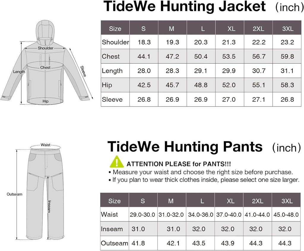 Hunting Jacket and Pants with Fleece Lining O659