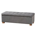 Grey/Brown Storage Bench Q54338