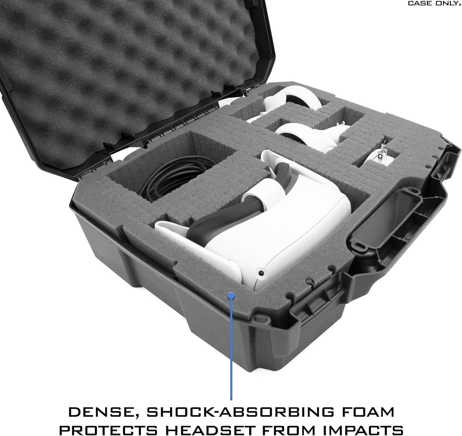 Hard Case for VR Gaming Headset with Customizable Foam I156090