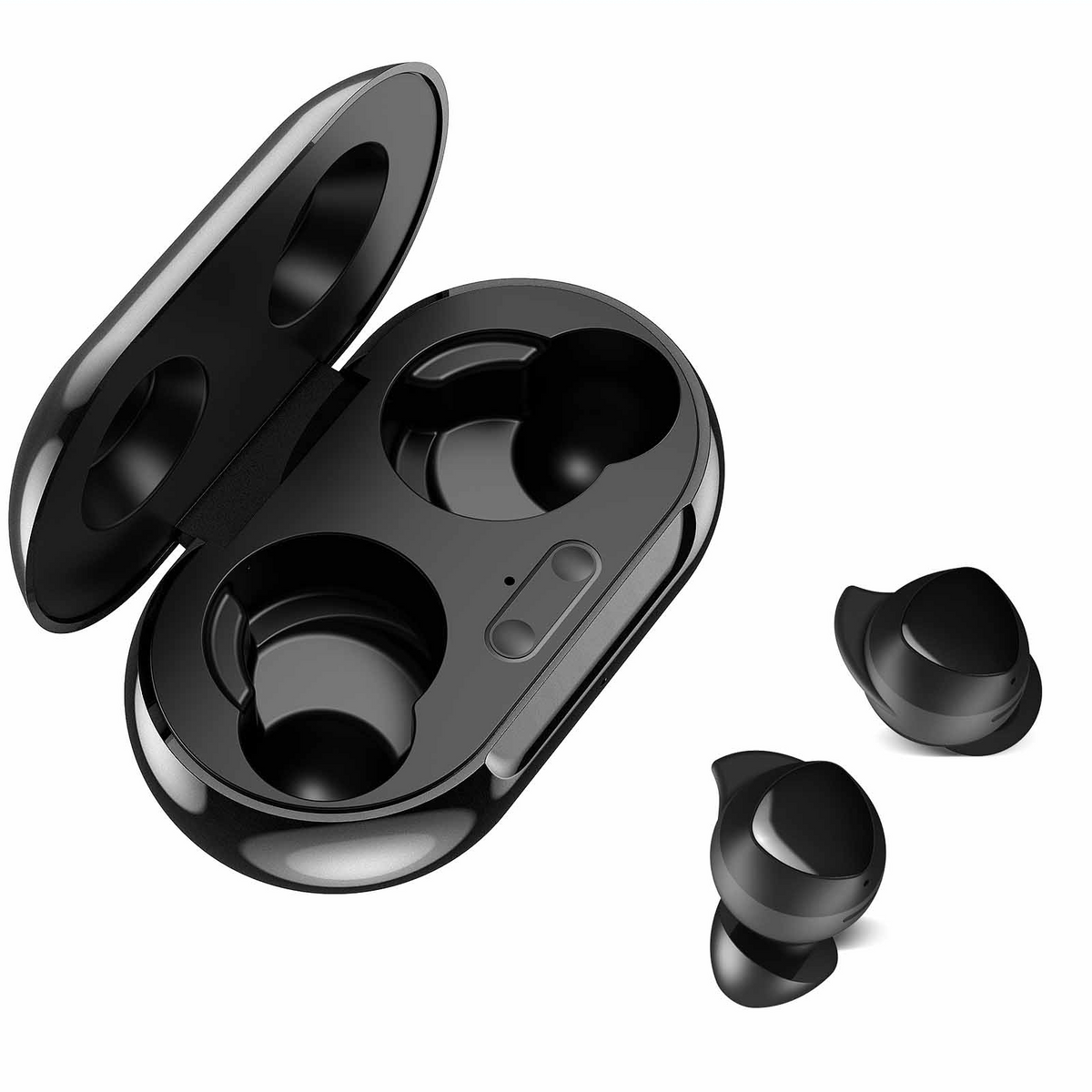 Black True Wireless Earbuds with Charging Case S457325