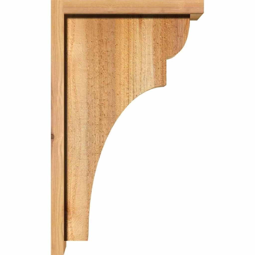 8x22W x 12x22D x 24x22H Western Red Cedar Corbel with Backplate C756836
