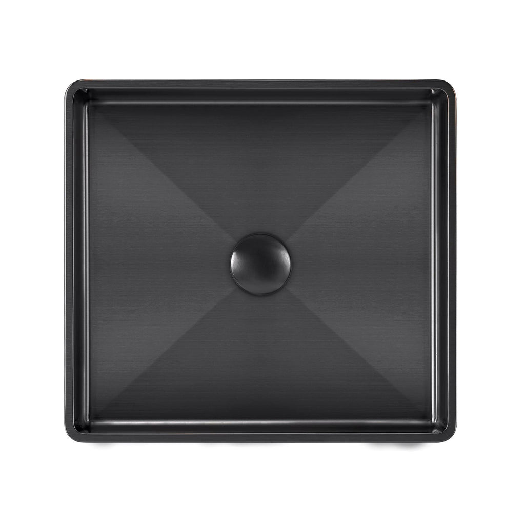 Semi-Recessed Basin Set with Center Drain V947