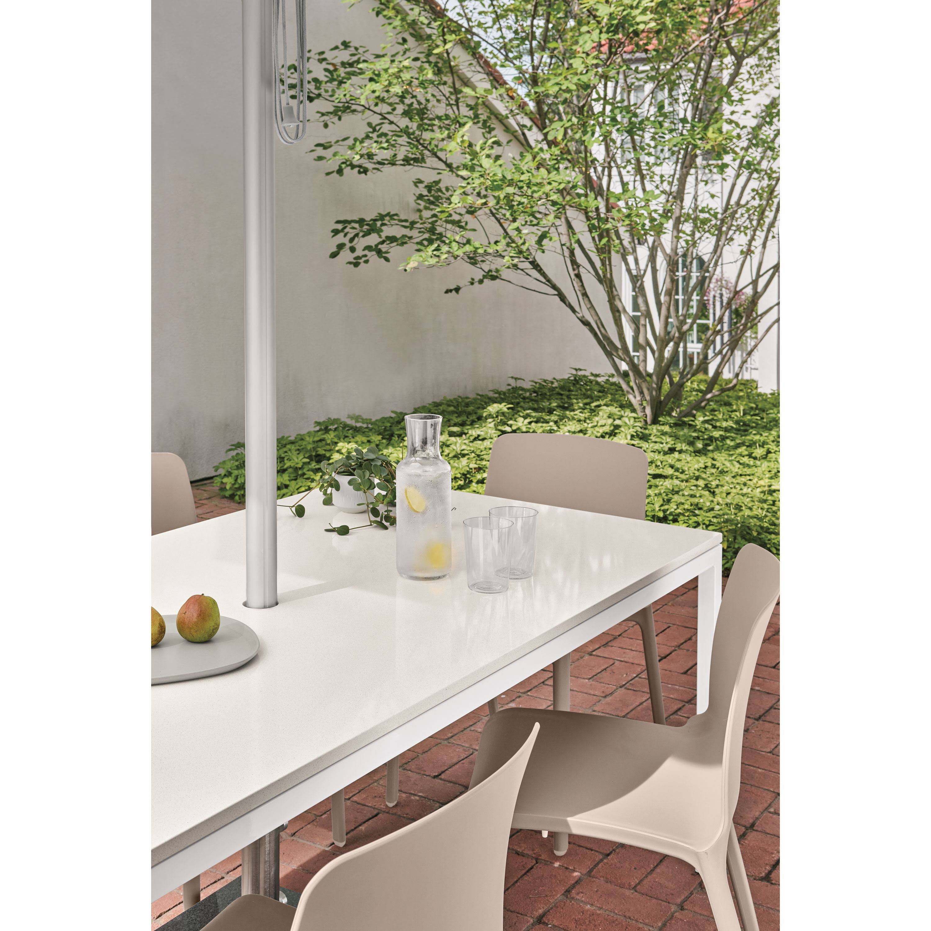 Red Recycled HDPE Patio Table X2954