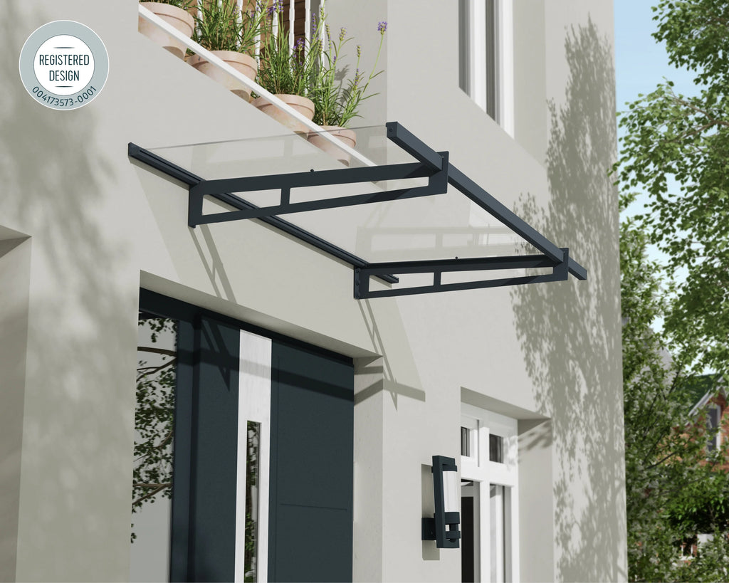 Acrylic Awning Gray/Clear H19835