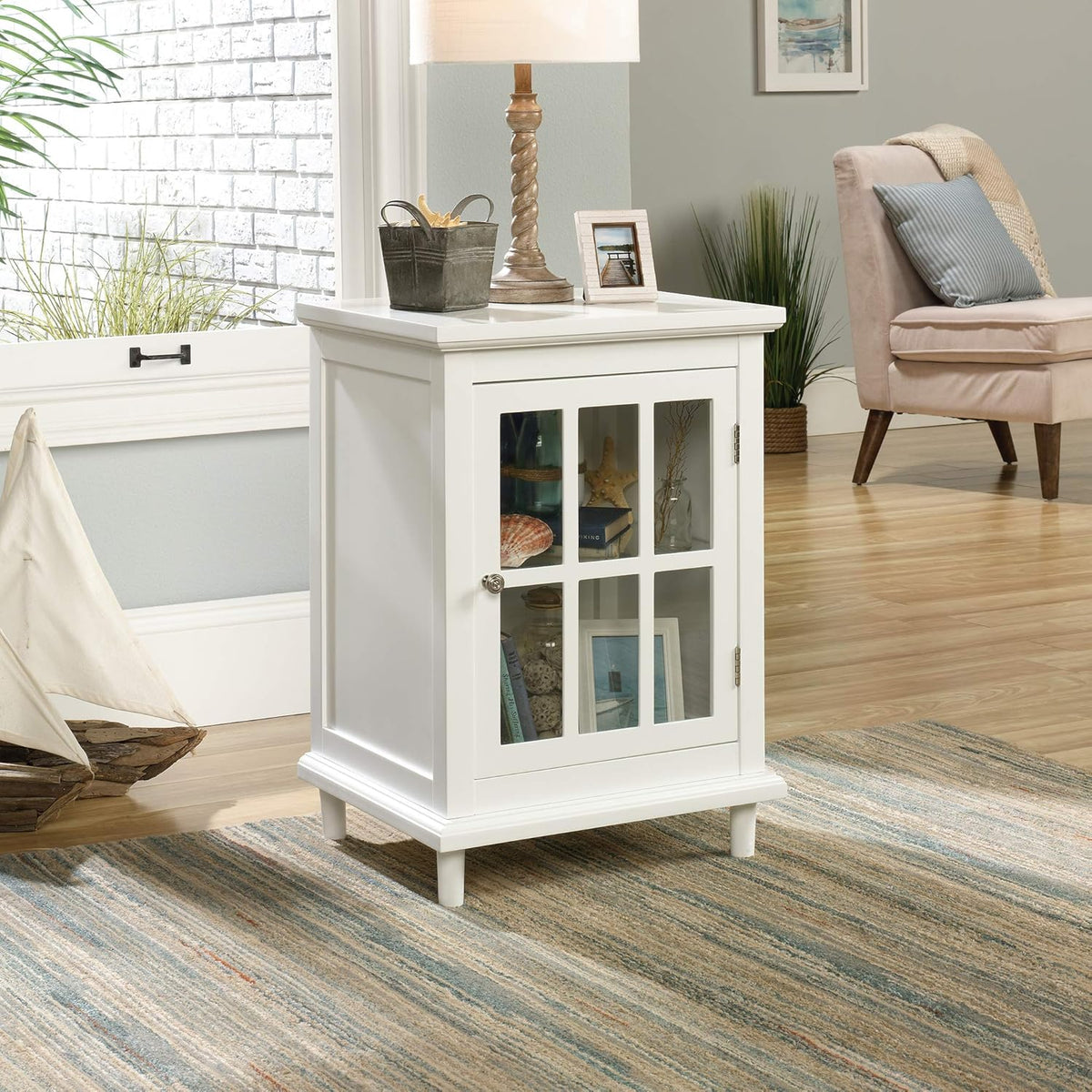 White Display Cabinet L9275