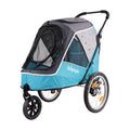 Ocean Blue Foldable 3-Wheel Pet Stroller-Trailer Combo B745