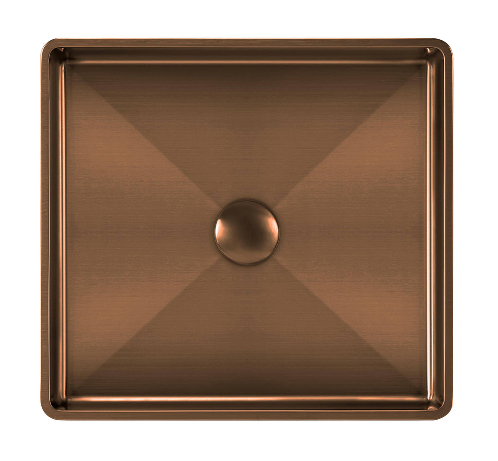 Semi-Recessed Basin Set with Center Drain V947