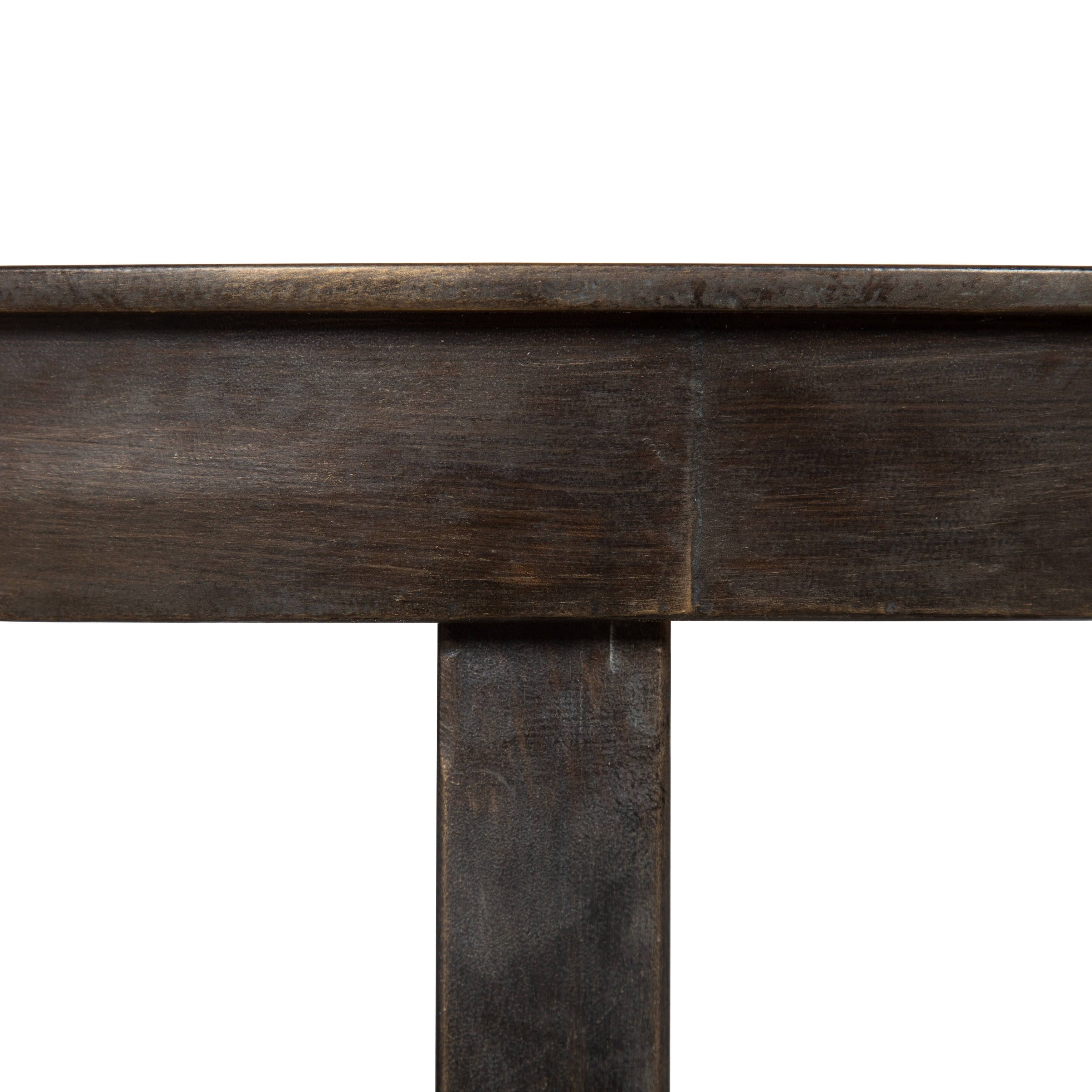 Bronze and Black Round Metal End Table N74465