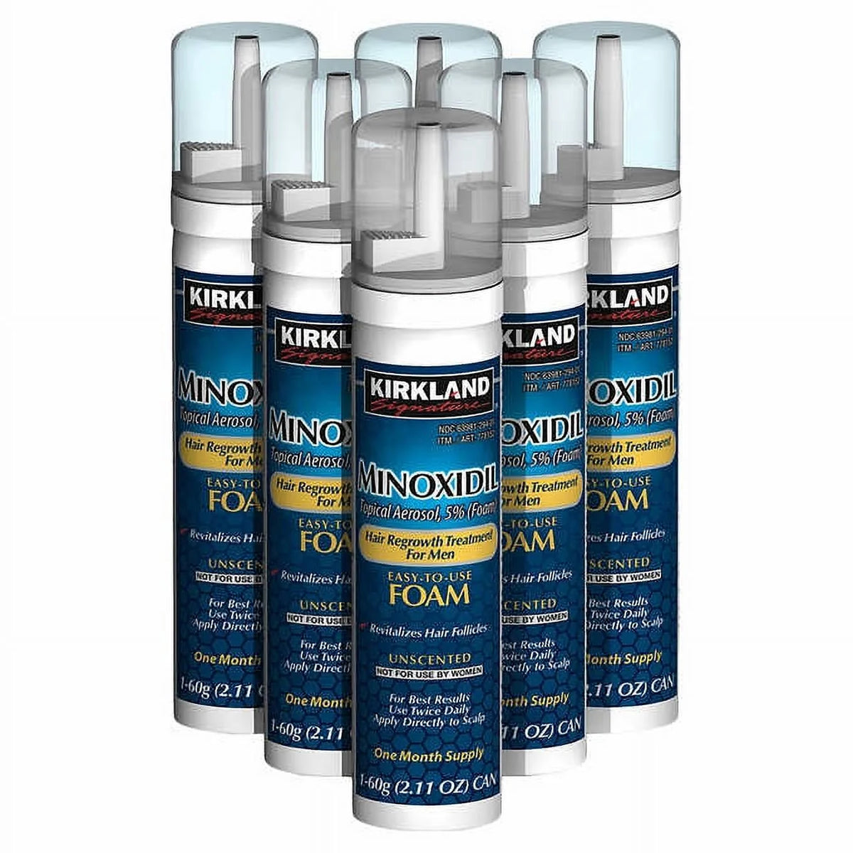 5% Minoxidil Unscented Topical Foam Aerosol N496234