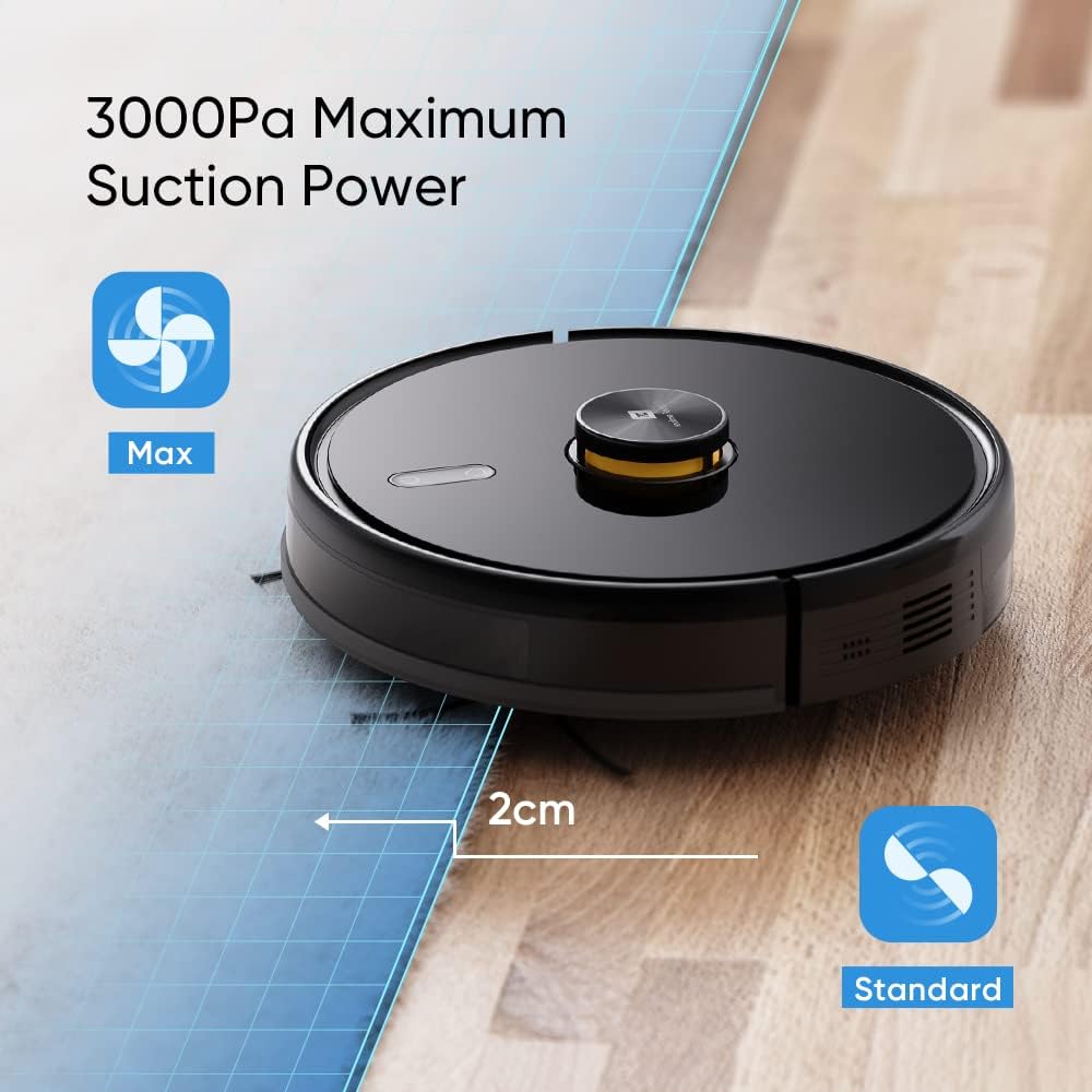 realme Robot Vacuum Cleaner with Lidar Navigation, 3000pa Suction, 180min Runtime H120739