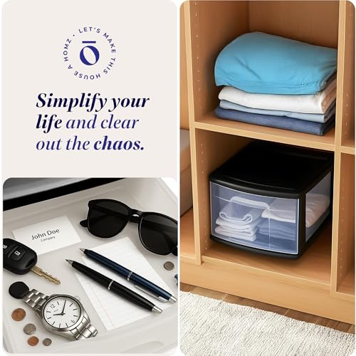 2-Pack 1-Drawer Clear Plastic Storage Cart, White Frame D28747