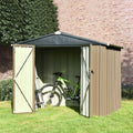 8' x 6' Storage Shed with Double Doors and Lock T859793