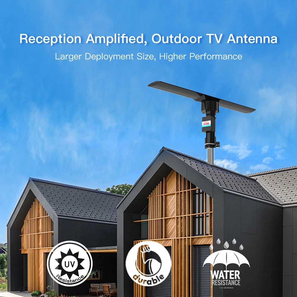 360° Rotation Dual-band Digital Antenna 40-860MHz 20±3dB Black M559