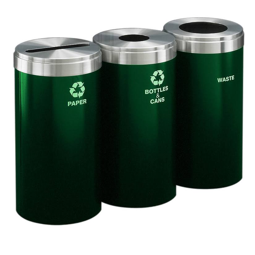 15 Gallon Three-stream Waste Recycling Station H5688
