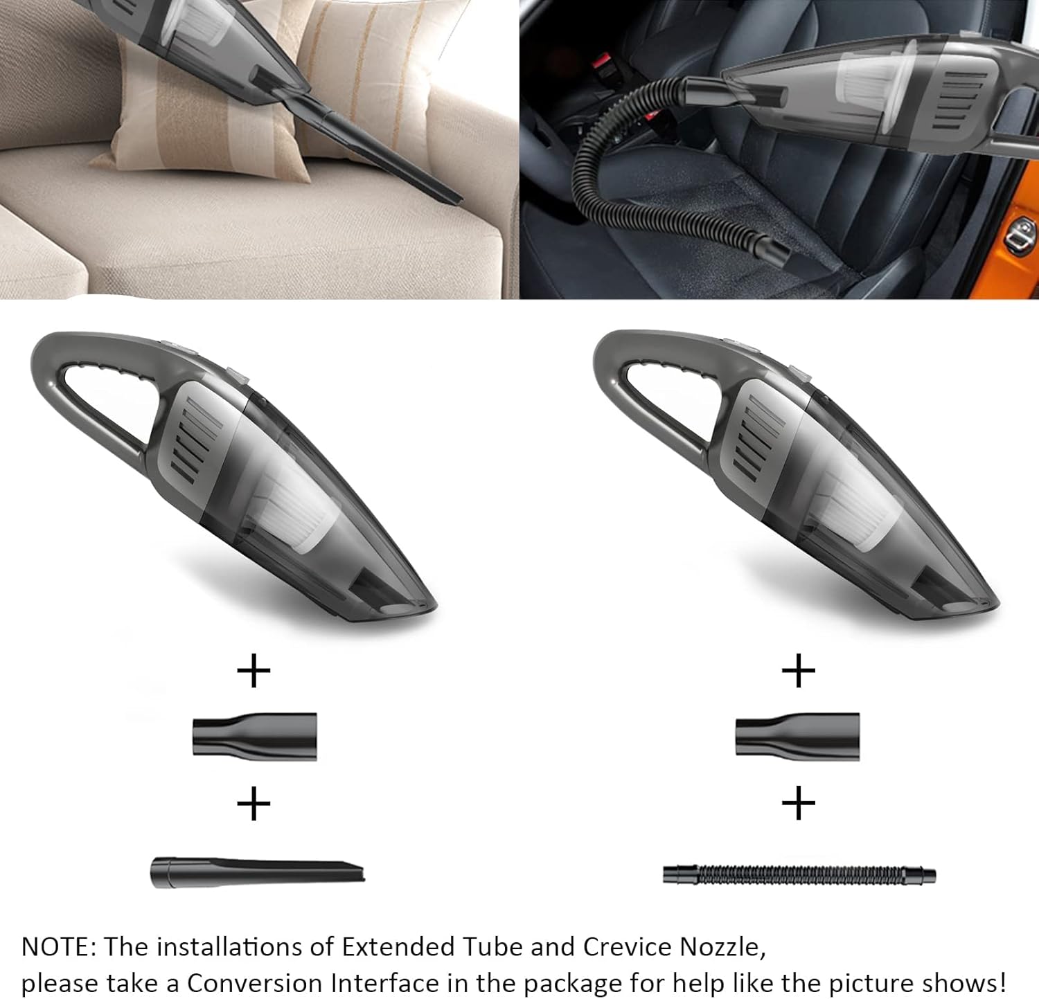 Portable Cordless Car Handheld Vacuum Cleaner, 8000PA, 120W, Wet & Dry Use G75003