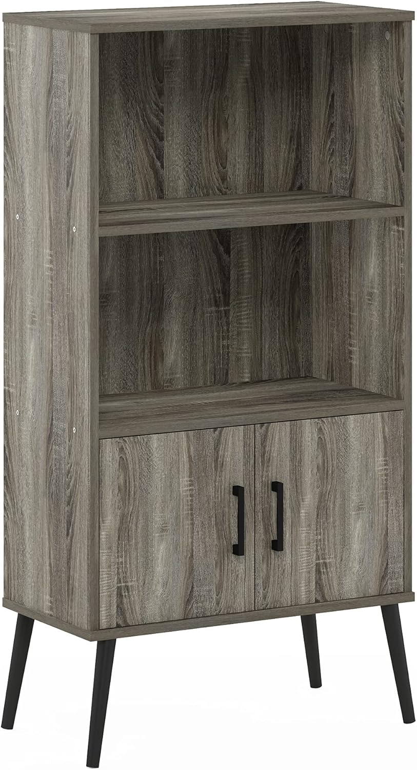 French Oak Accent Cabinet with Wood Legs, Pack of 2 V4581