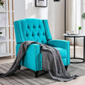 Caribbean Blue Fabric Push Back Recliner Chair D62009