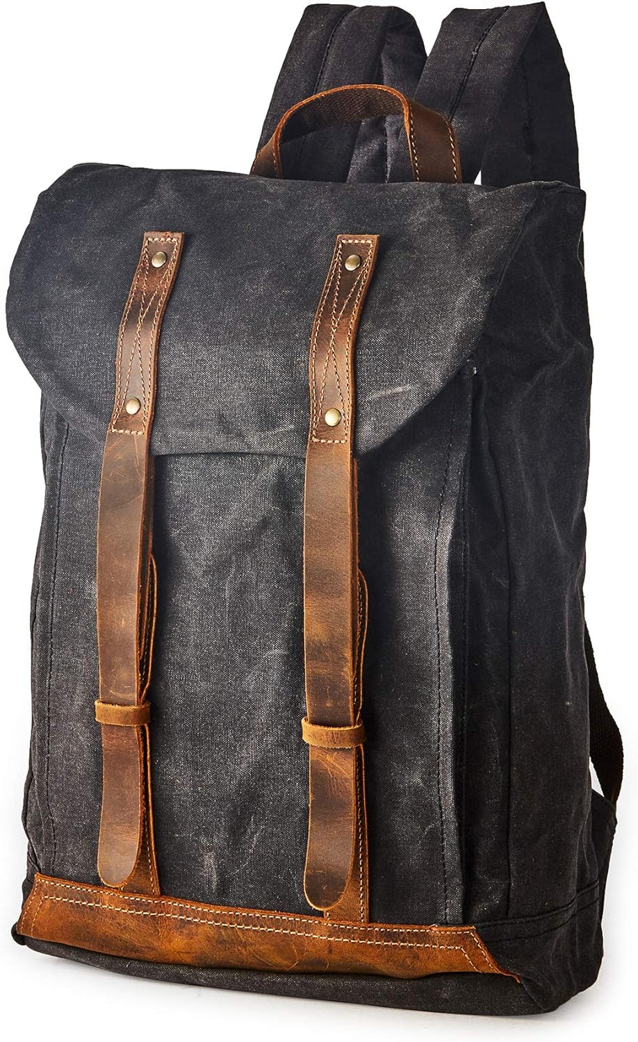 Heavy Duty Waxed Canvas Vintage Backpack H866180