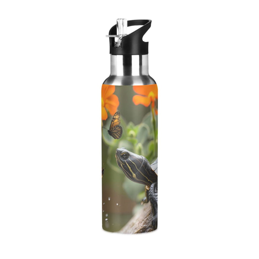 Insulated Stainless Steel Water Bottle with Straw Lid, 20 oz A364