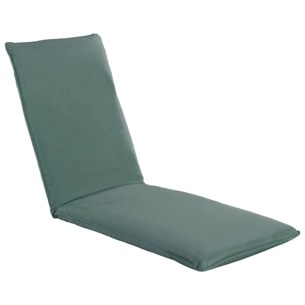 Folding Sun Lounger Oxford Fabric Chaise Lounge Chair Gray T9775