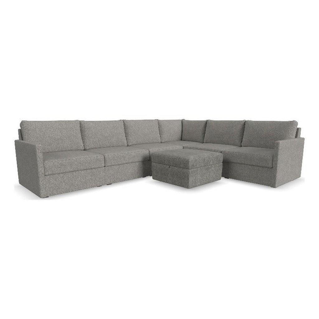 Gray 6 Seat Sectional with Performance Fabric J7798