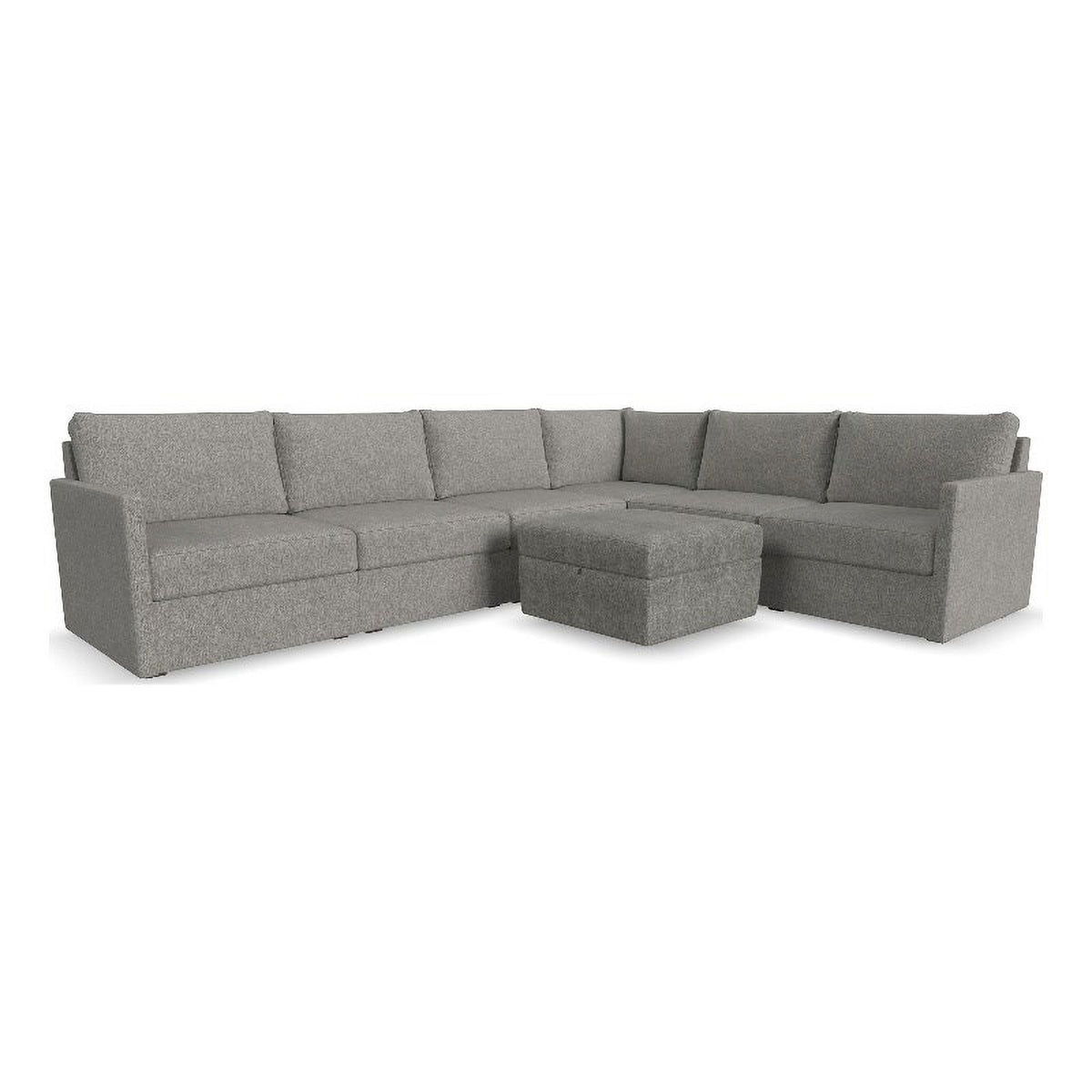 Gray 6 Seat Sectional with Performance Fabric J7798