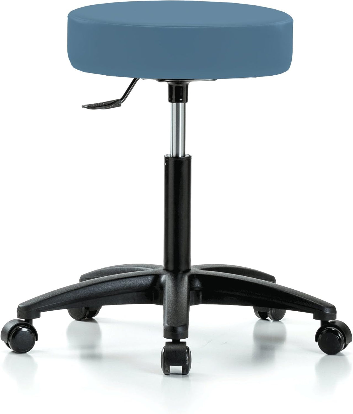 Rolling Swivel Stool with Foot Ring, Counter Height, Cinder Fabric J207082