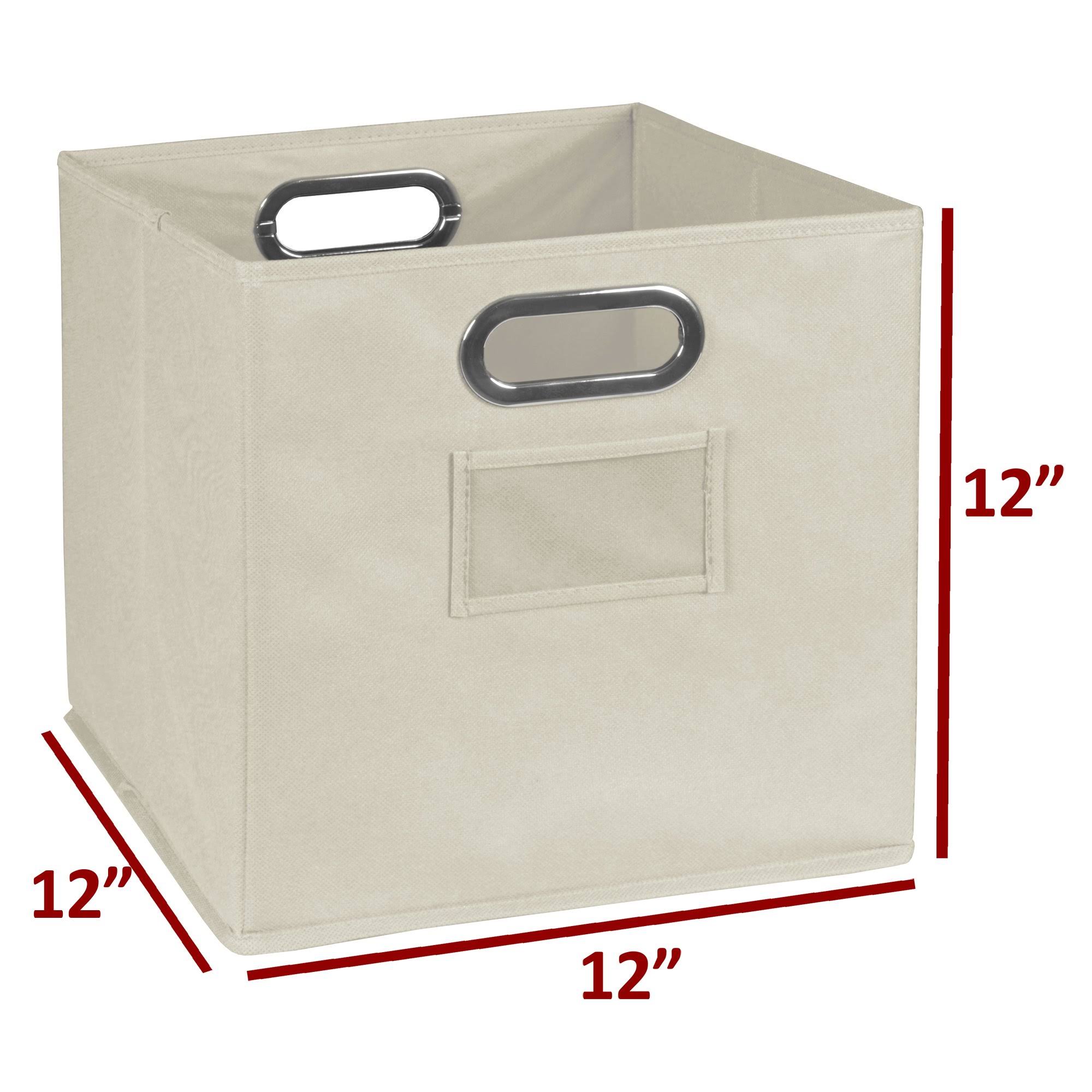 6 Cubes and 3 Canvas Bins Storage Set Truffle/Grey R754179