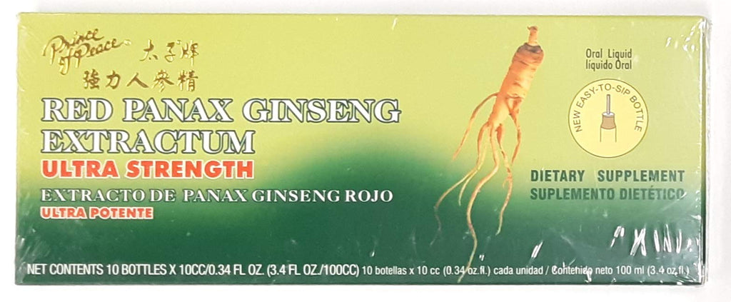 Red Panax Ginseng Extractum, 10 Milliliter, 10 Bottles per Pack, 6 Packs per case H290736