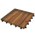 10 Pcs Acacia Decking Tiles V7107