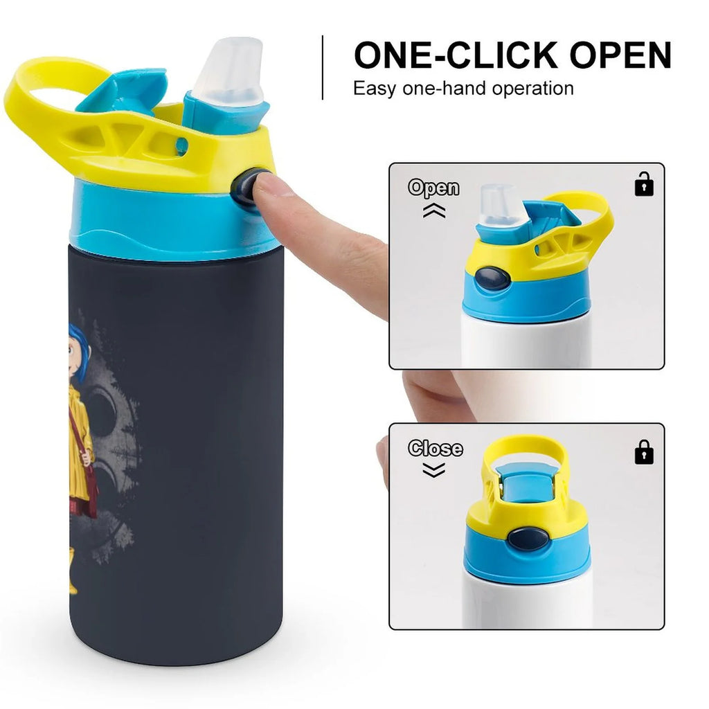 Insulated Stainless Steel Water Bottle with Straw P48353