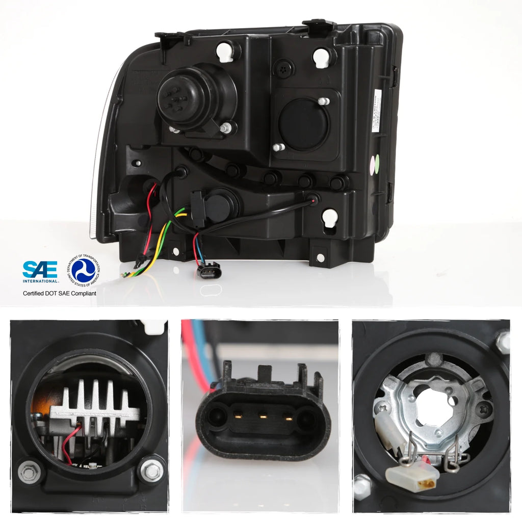 Black LED Projector Headlights for Ford F250 F350 F450 F550 Super Duty Z352876