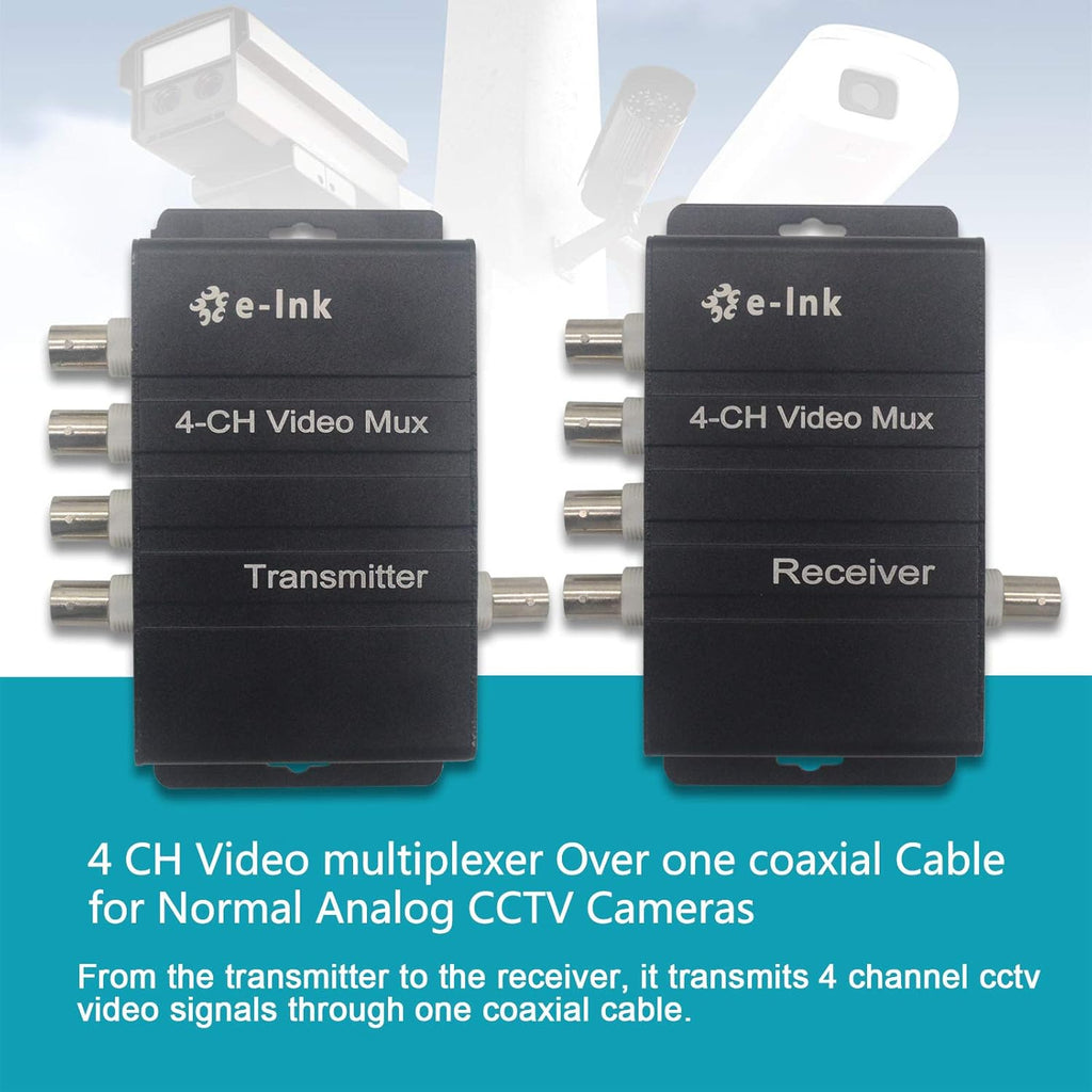 4 Channel Video Multiplexer over 1 Coaxial Cable V906