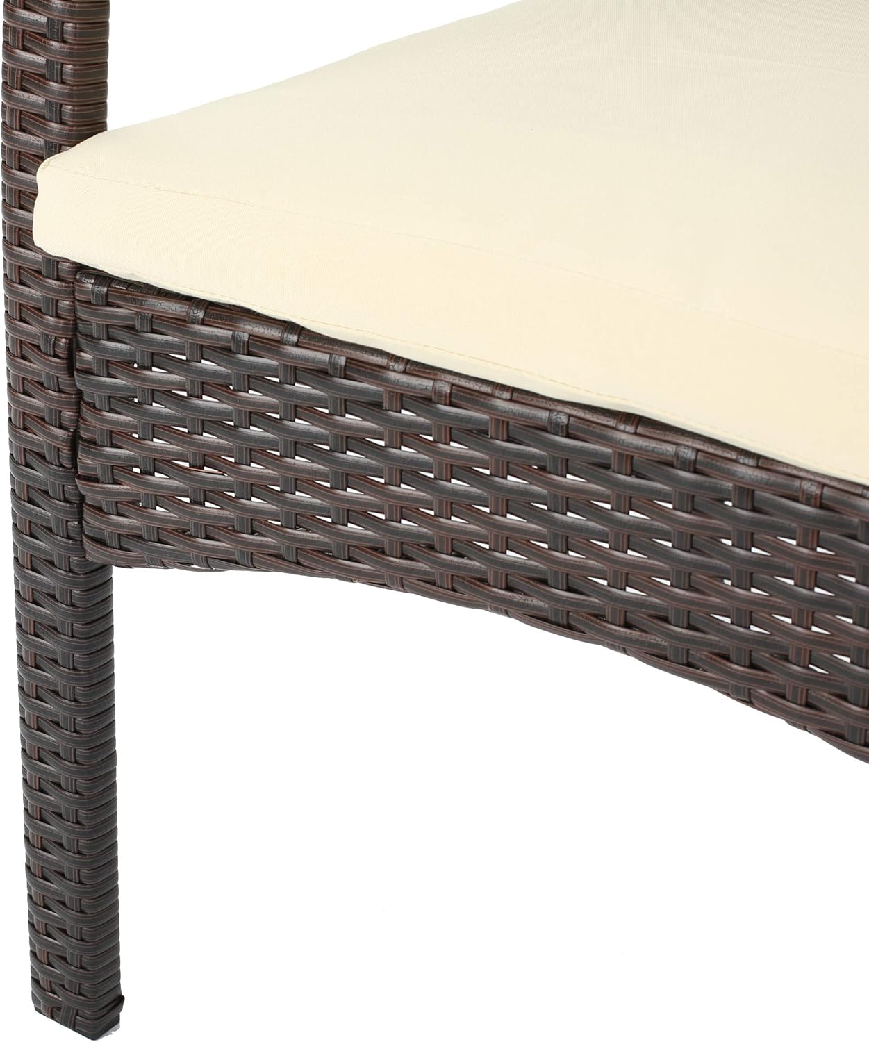 Multibrown Outdoor Wicker Dining Chairs, 2-Pcs Set F5126