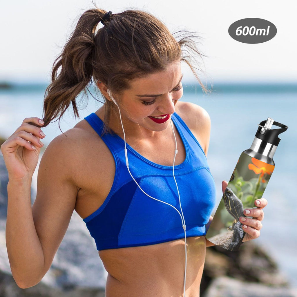 Insulated Stainless Steel Water Bottle with Straw Lid, 20 oz A364