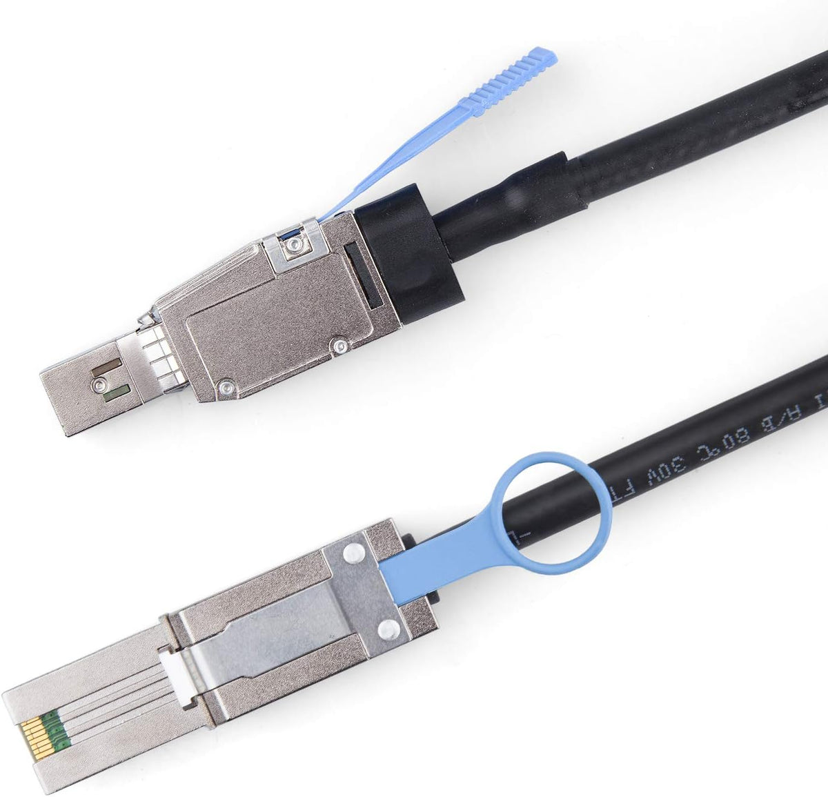 External Mini SAS HD SFF-8644 to QSFP Hybrid SAS Cable, 30AWG, 2-m Pack of 2 X7713