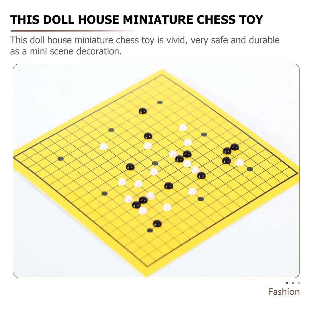 Tiny Chess Board Security Plastic Paper 3 Sets F108237