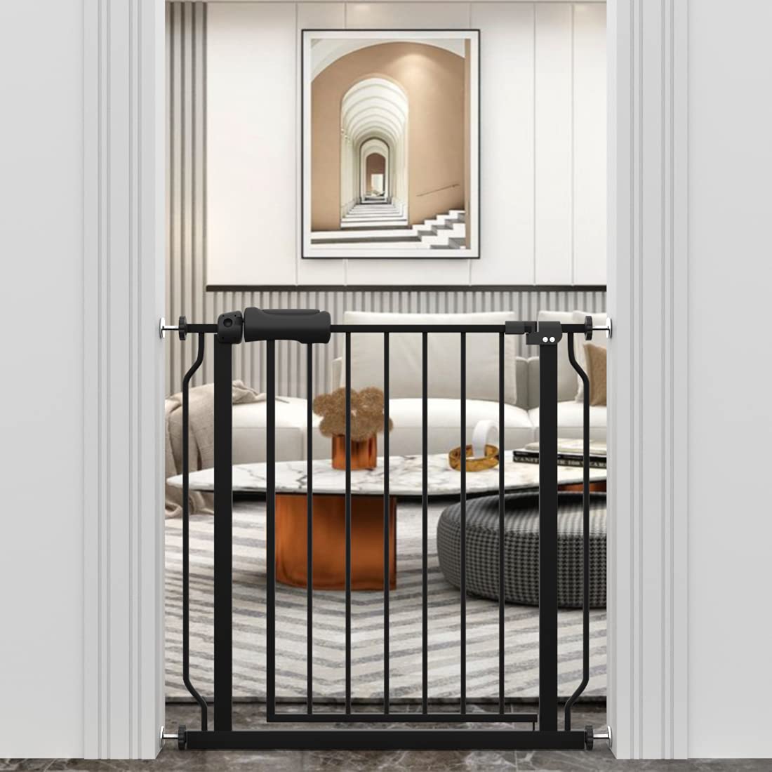 Black Metal Baby Gate Z8883