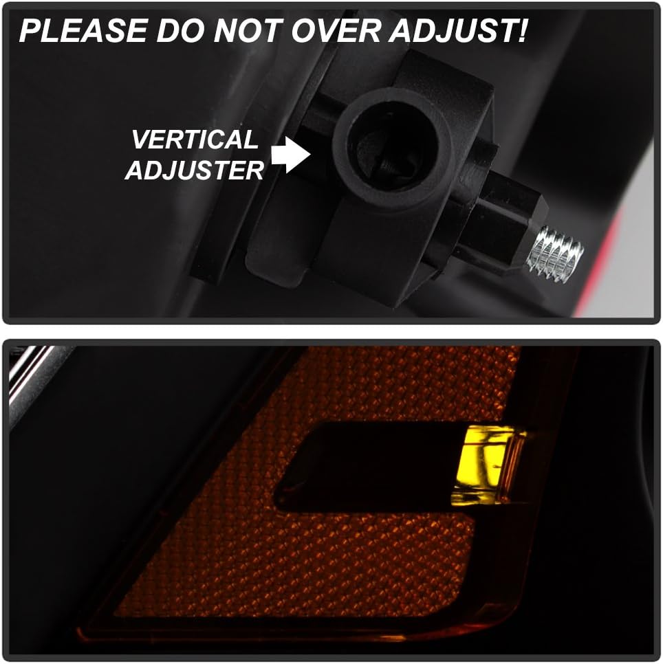 White LED DRL Headlights Assembly W786