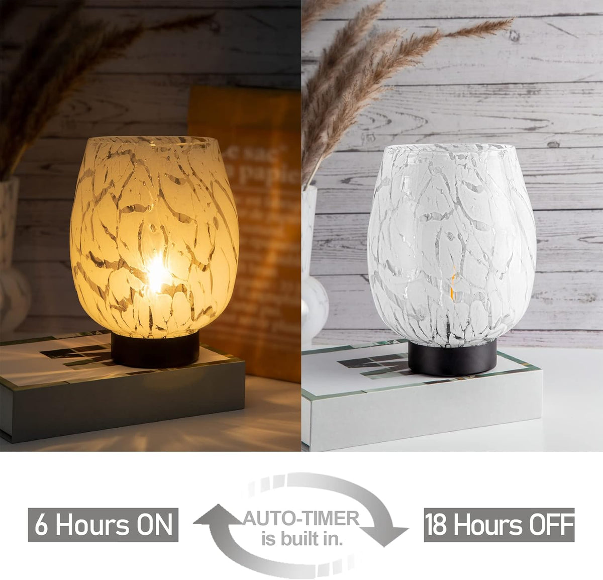 Battery Operated Table Lamp with LED Bulb D840