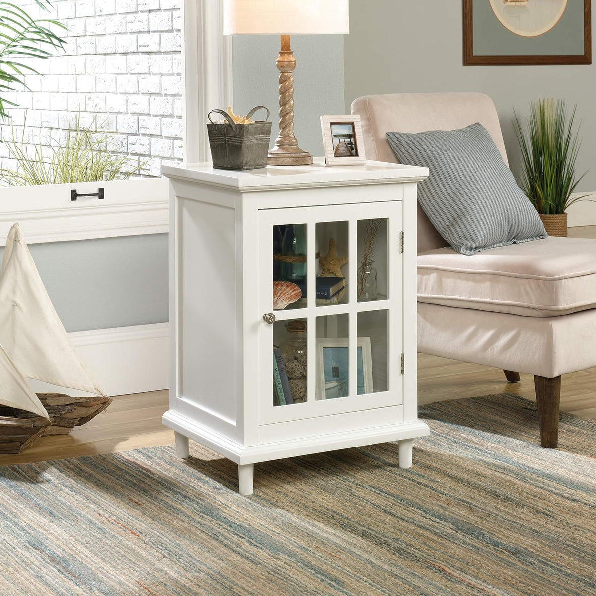 White Display Cabinet L9275