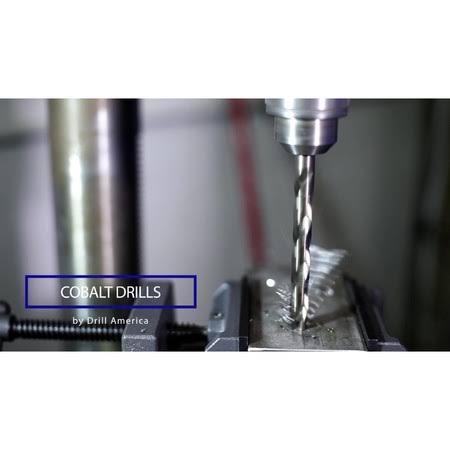 35/64 Cobalt Steel Taper Length Drill Bit V3879