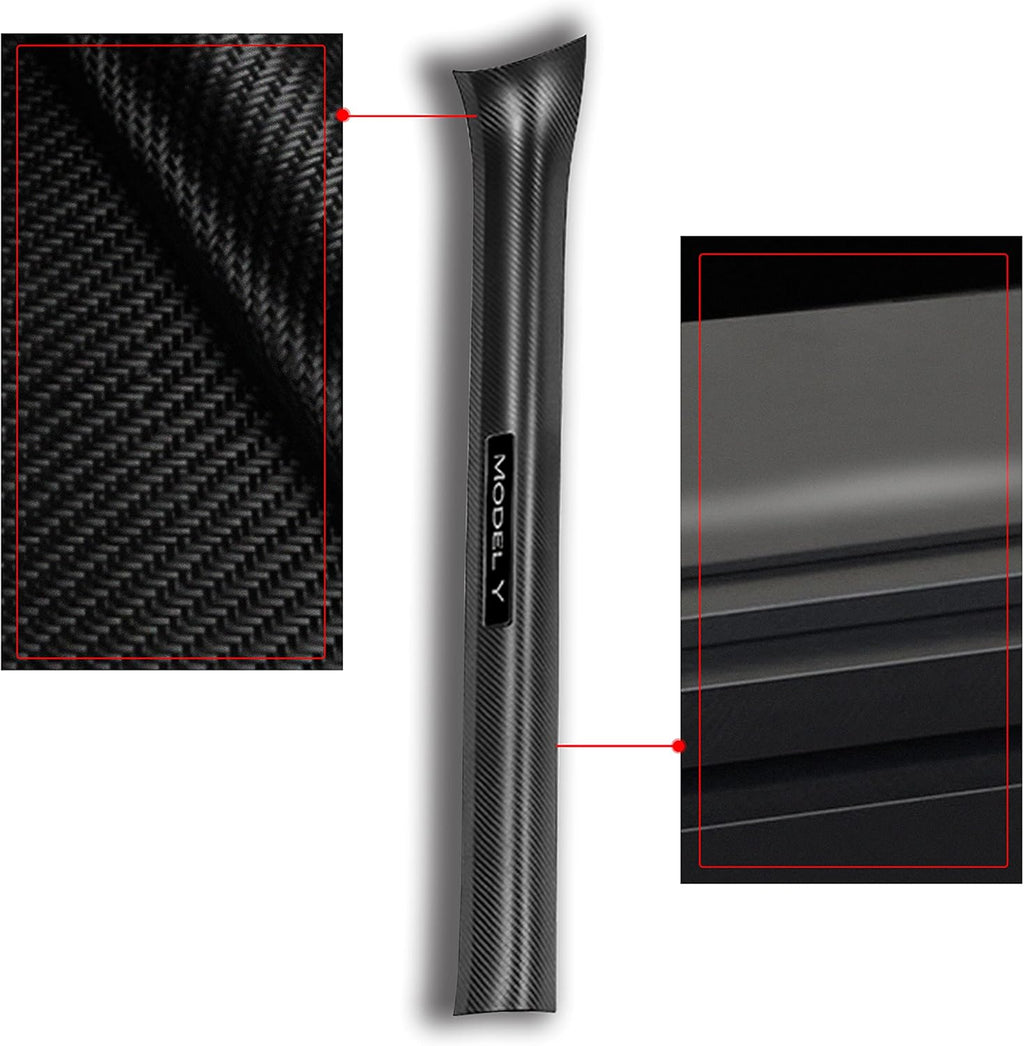 Matte Carbon Fiber ABS Door Sill Protector Set Z43532
