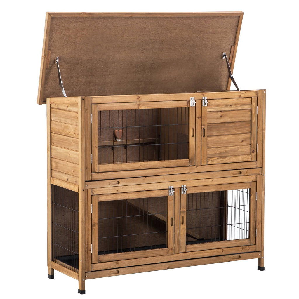 48x22 Wood Chicken Coop Hen House Rabbit Hutch Poultry Cage Z660