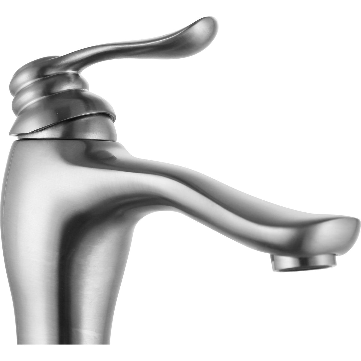 Brushed Nickel Single Hole Single Handle Bathroom Faucet S4278