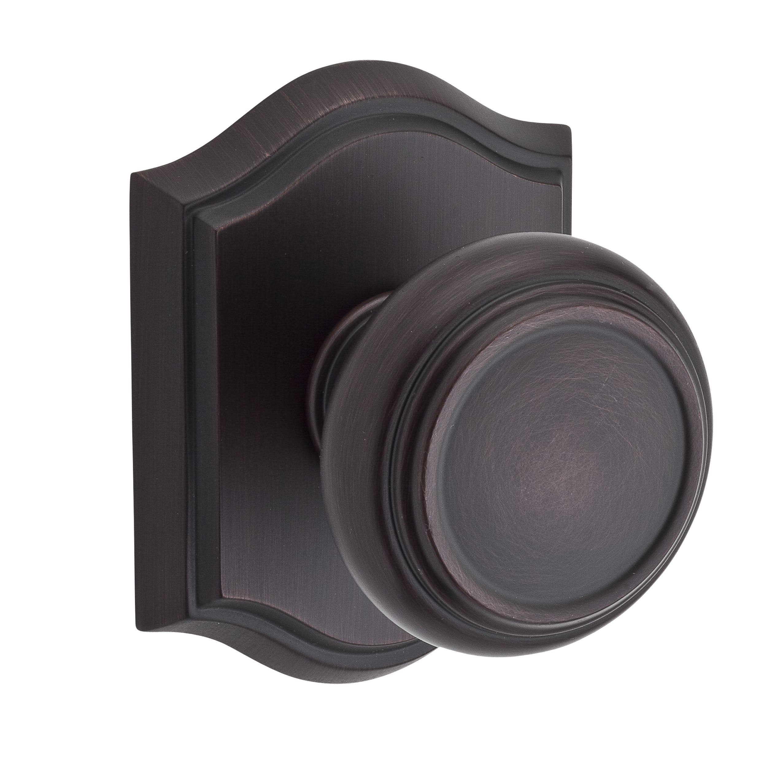 Traditional Privacy Knob with Arch Rose K224