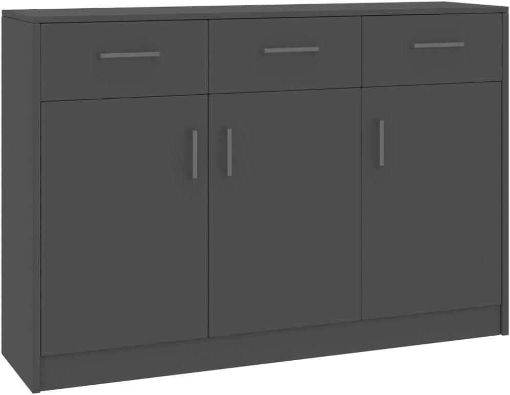 Black Chipboard Sideboard T6492