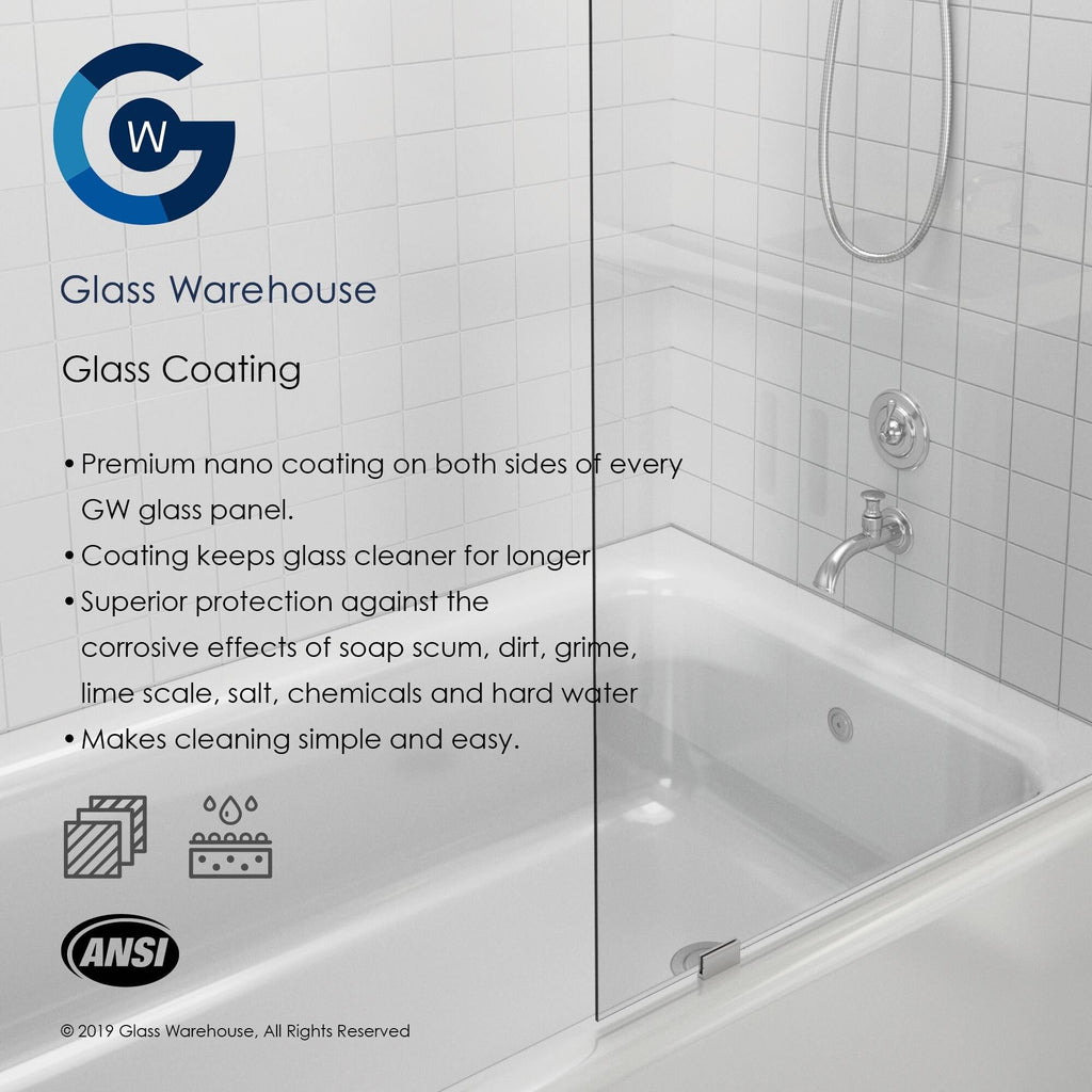 Brushed Nickel Frameless Shower Door G29983