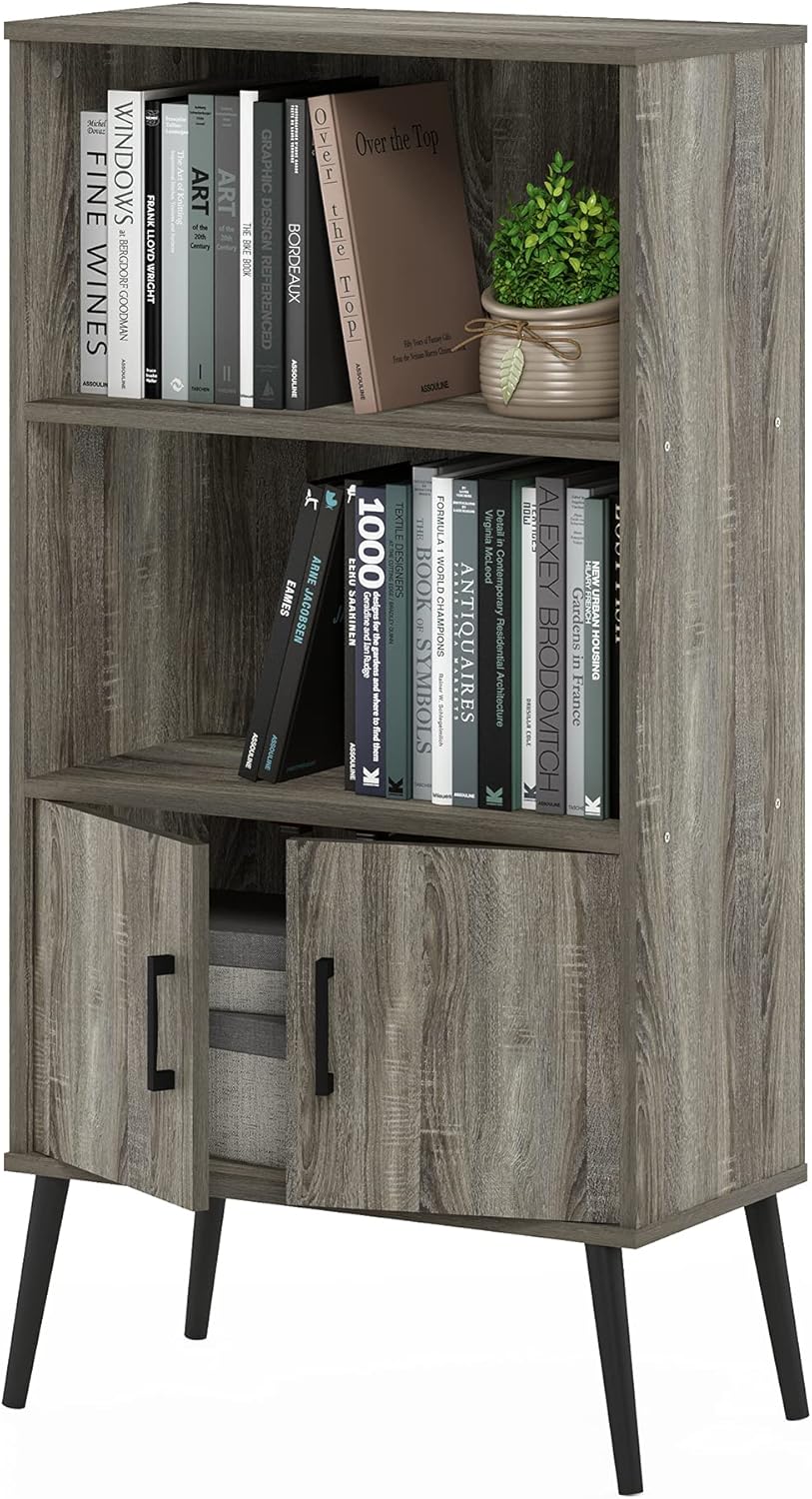 French Oak Accent Cabinet with Wood Legs, Pack of 2 V4581